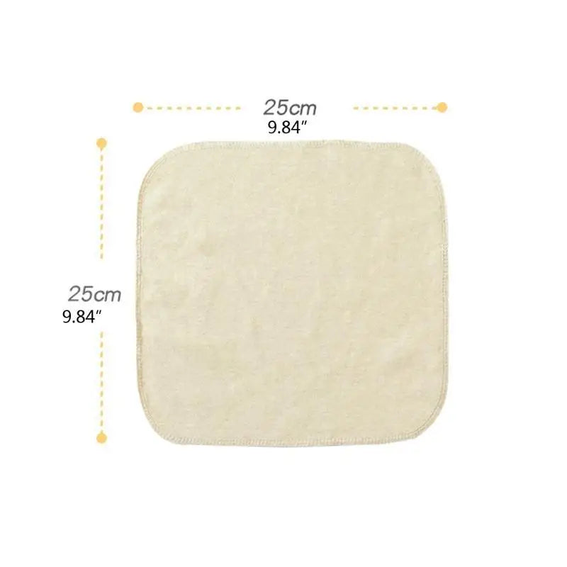 5-Pack Baby Cotton Handkerchief Bibs | Soft Infant Face Towels
