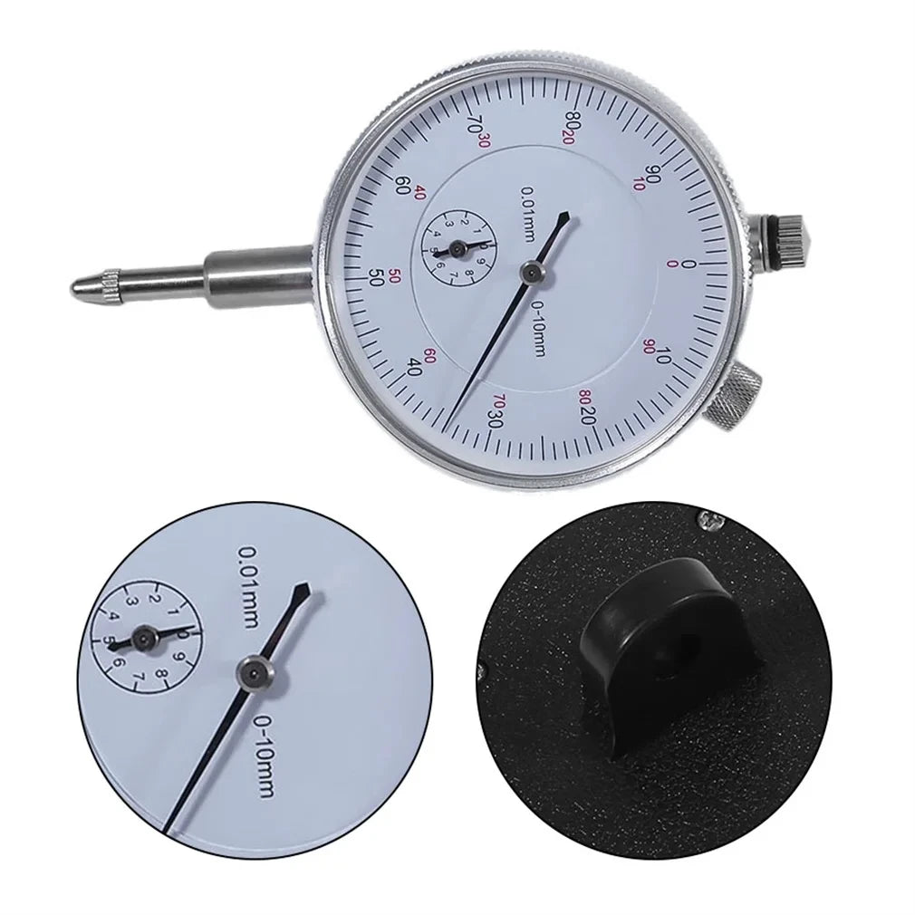 HOMEFISH 2025 Dial Indicator Gauge Tool Precision Meter 0.01 Resolution Accuracy Measurement Instrument Tools Peaceful Pleasures Health and Wellness