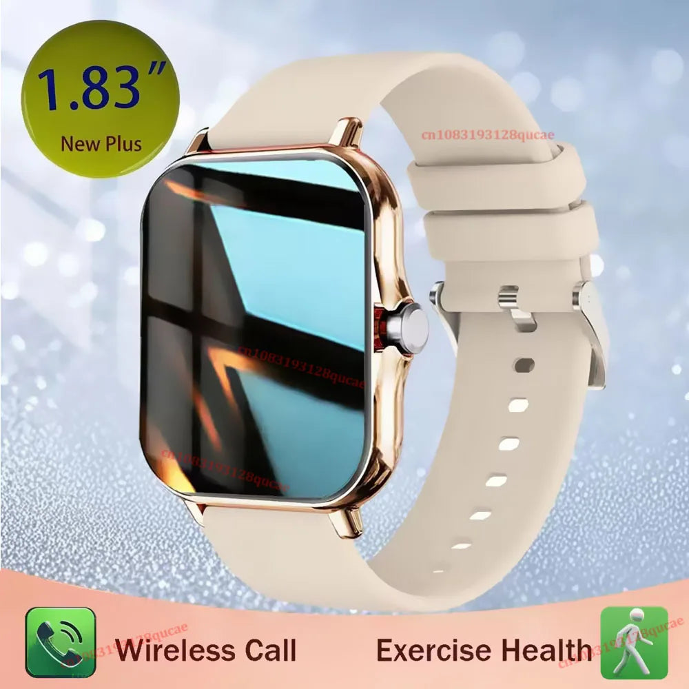 Sports Smartwatch 2026 Color Screen Bluetooth Calls Monitoring Men Smart Watch Connect Phone Women Fitness Calories Alarm Clock Peaceful Pleasures Health and Wellness Gold