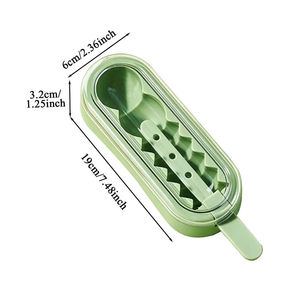 Silicone Ice Cream Pop Mold with Lid & Sticks | DIY Frozen Treats