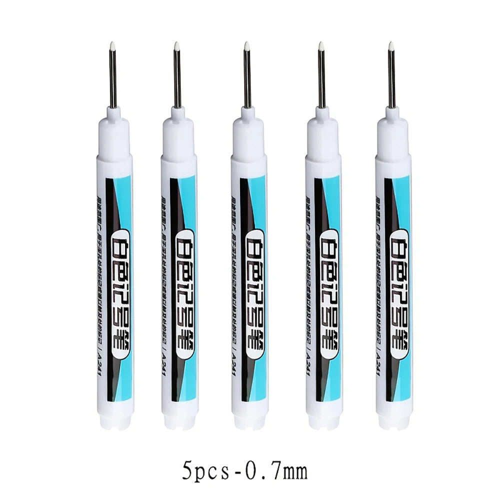 5 6 White Marker Graffiti Pen Waterproof Gel Tire Notebook Glass Paint