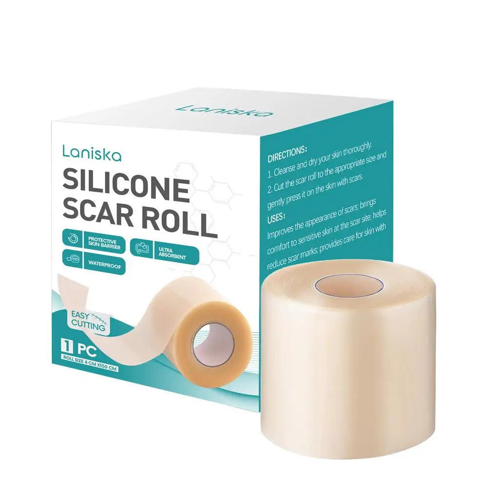 Hydrocolloid Silicone Scar Patch Roll | Self-Adhesive Wound Care Silicone Scar Patch Peaceful Pleasures Health and Wellness A