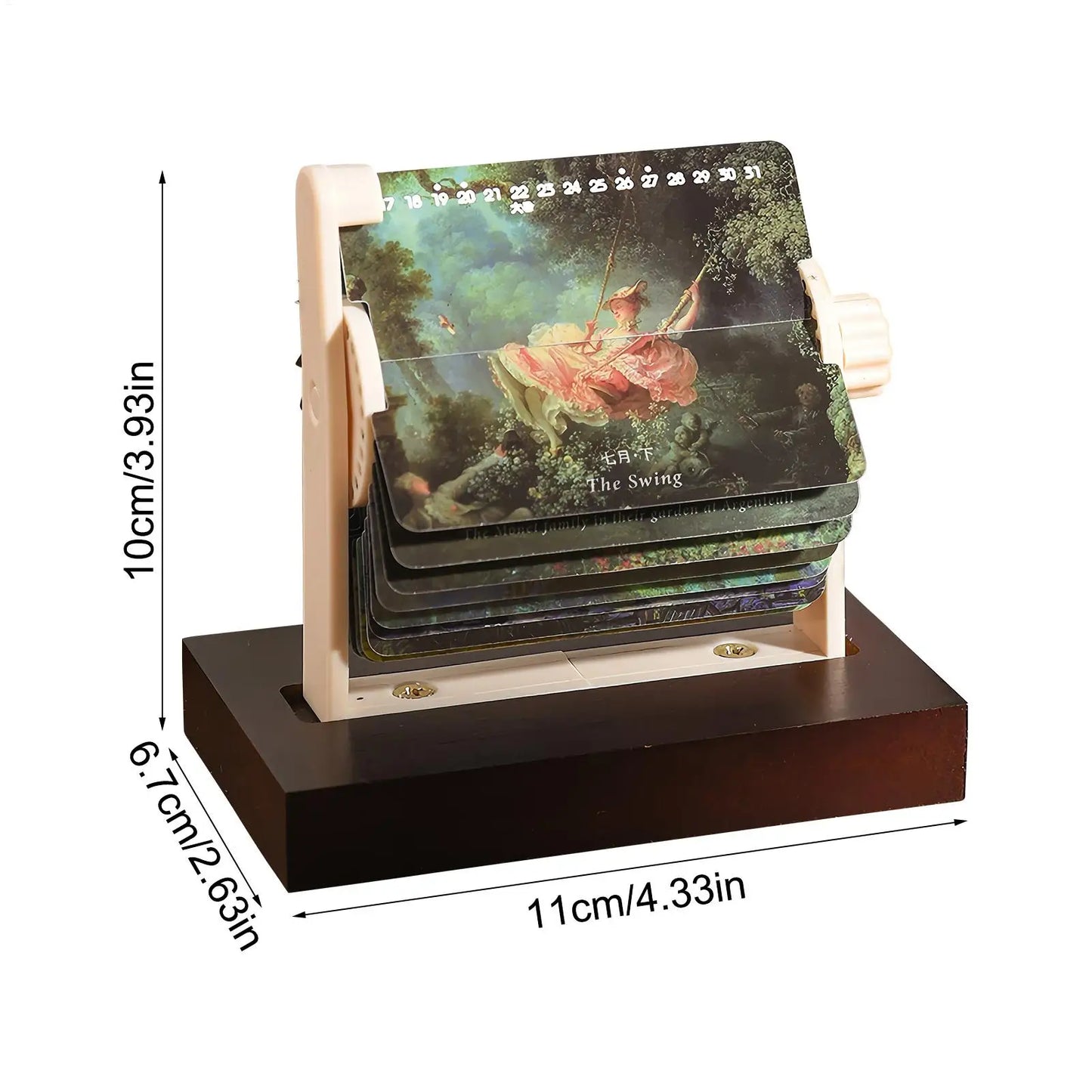 Mini Mechanical Rotating Desk Calendar 2026 | Aesthetic Planner