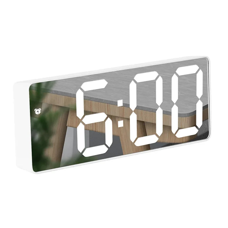 Digital LED Alarm Clock – Temperature, Voice Control & Snooze
