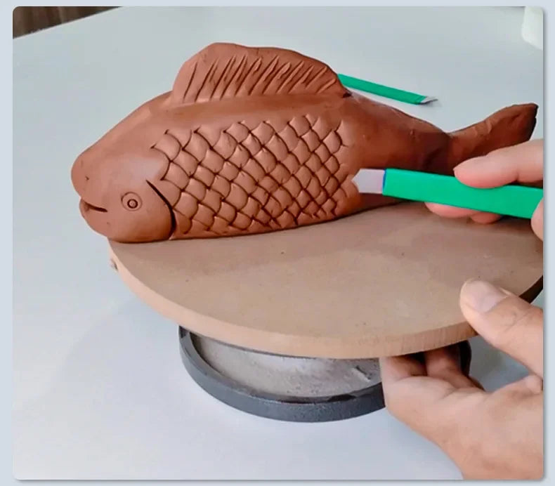 Dragon & Fish Scale Texture Blade | Pottery Carving Tool Pottery Carving Tool Peaceful Pleasures Health and Wellness