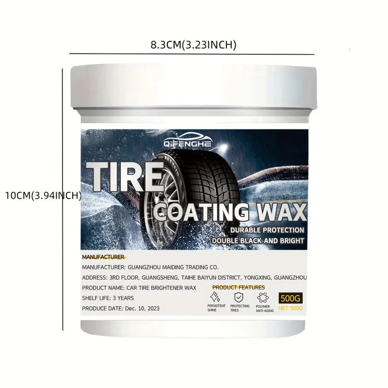 Car Tire Blackening Coating Paste – Gloss & Waterproof 500g