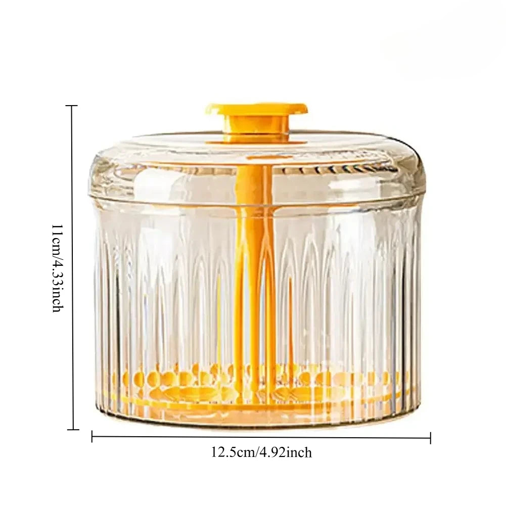 Translucent Meatballs Press Mold Minced Meat Storage Container Household Fried Meatball Making Peaceful Pleasures Health and Wellness orange
