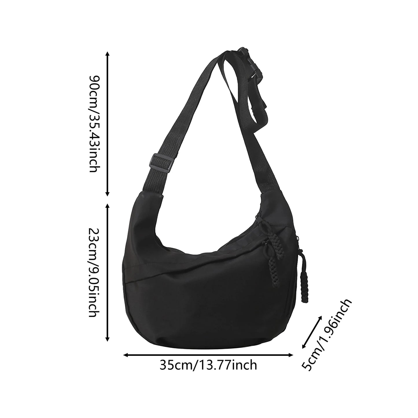 1Pcs/lot New Style Classy Fashion Single Shoulder Bag Large Capacity Commuting Crossbody Bag Thoughtful Gift for Office Workers Peaceful Pleasures Health and Wellness