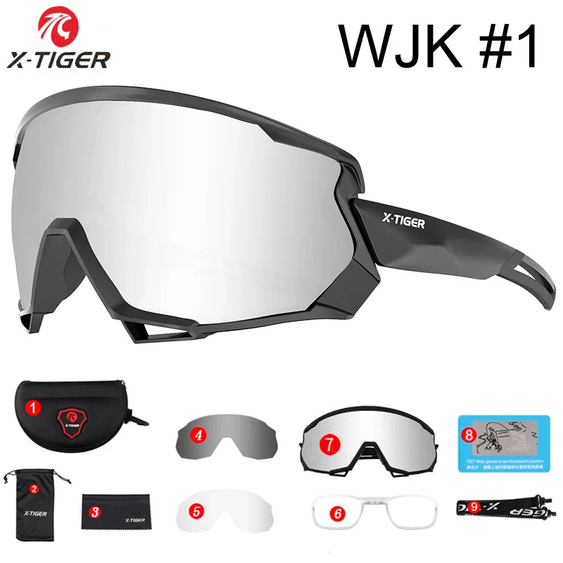 X-TIGER Polarized Sports Sunglasses – 5 Interchangeable Lenses