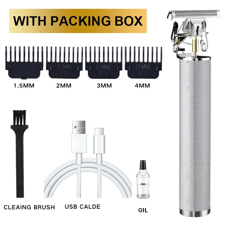 Electric Hair Clipper Professional USB Cordless Clipper Professional Beard Trimmer Haircut Grooming Kit Hair Cutting Machine Peaceful Pleasures Health and Wellness