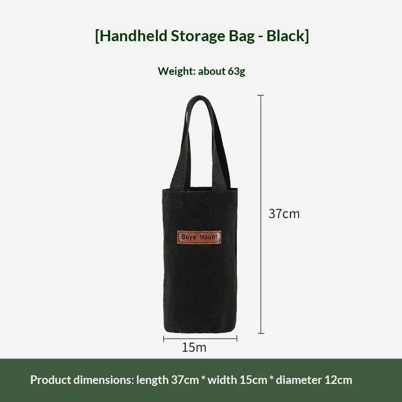 Canvas Water Bottle Bag | Portable Drink Carrier for Outdoors