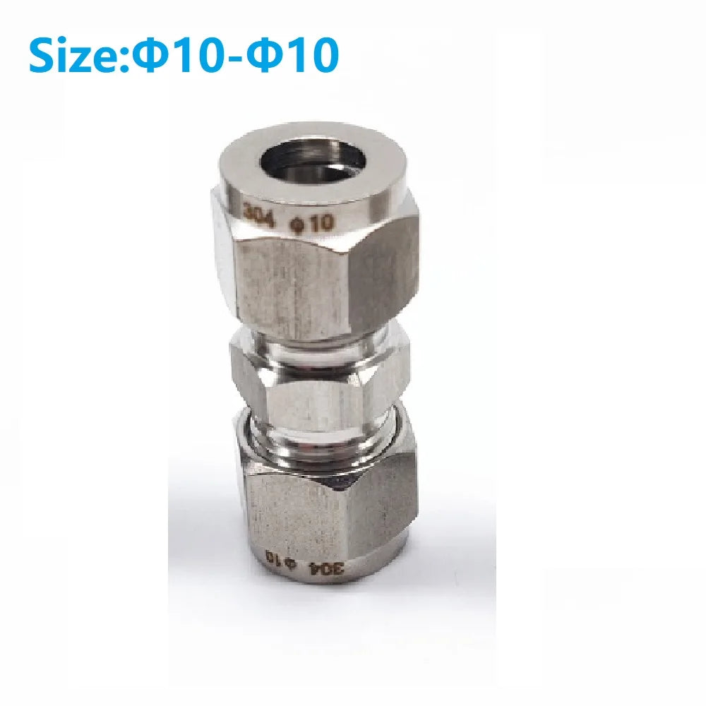 Stainless Steel Double Ferrule Compression Tube Fitting 3–12mm