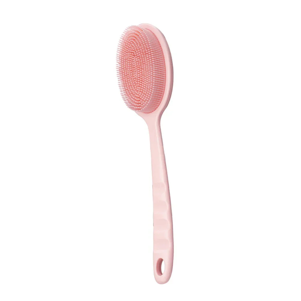 Bath Back Brush with Handle – Exfoliating Shower Sponge Scrubber