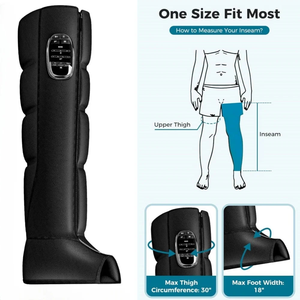 VamsLuna Wireless Leg Compression Massager | 360° Air Pressure