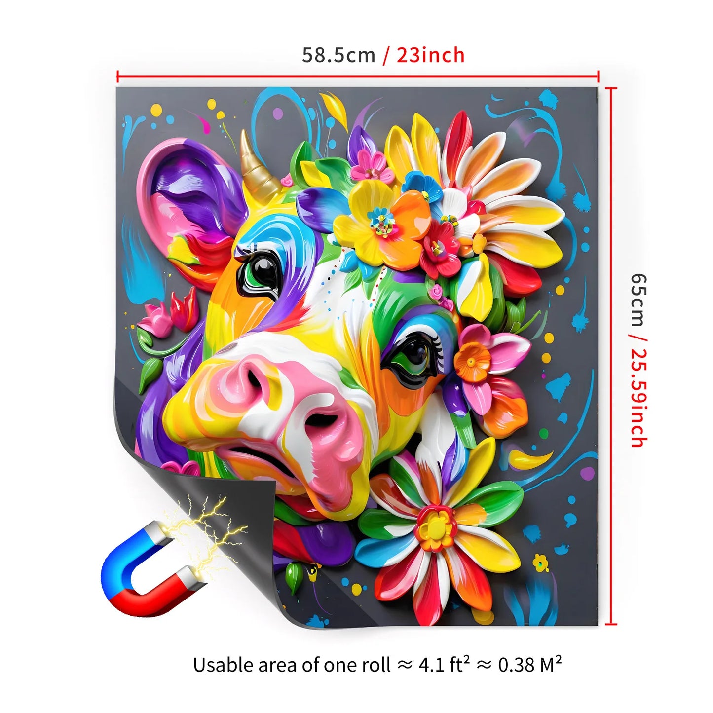 65x58.5CM household dishwasher magnetic sticker kitchen and refrigerator magnet board Peaceful Pleasures Health and Wellness MDS18