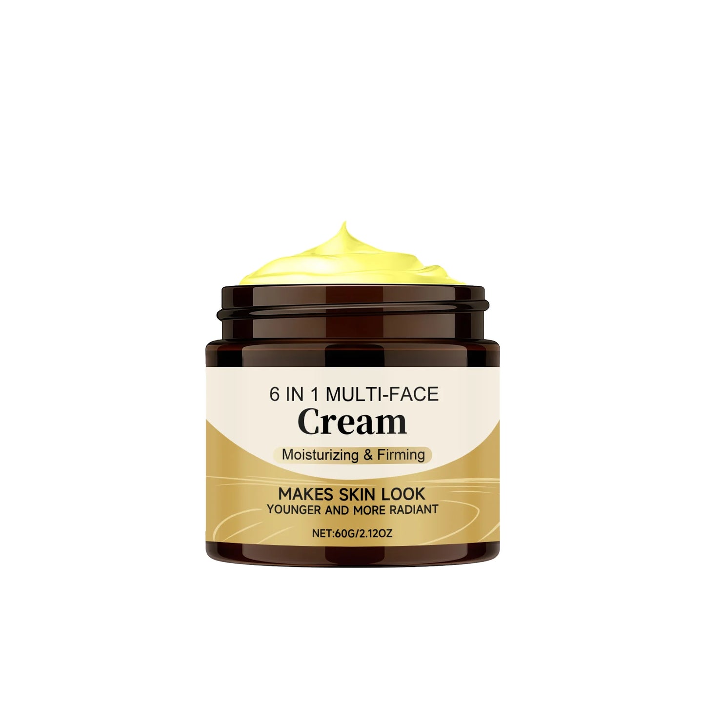 6 in 1 Multi Face Cream Moisturizing Firming Brightneing Skin Tone Nicotinamide Face Cream Lifting Tightening Face Skin Care Peaceful Pleasures Health and Wellness 60g