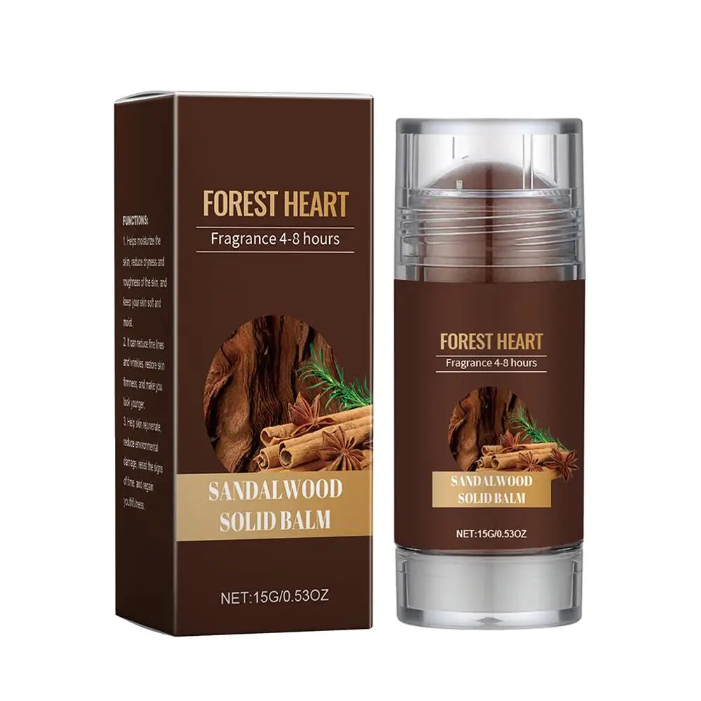 Sandalwood Solid Perfume Balm | Woody Fragrance Stick for Men