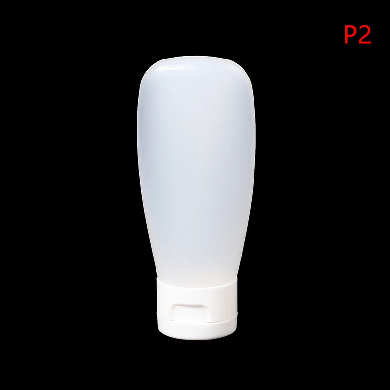 1Pcs 30/60/100ml Portable Travel Bottles Set Leak Proof Plastic Tubes Toiletries Containers Makeup Lotion Bottles for Cleaner Peaceful Pleasures Health and Wellness 60ml