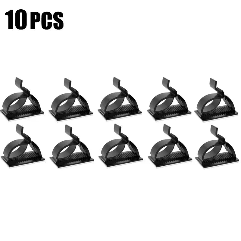 Self-Adhesive Cable Management Clips | Wire Organizer 10–30 Pack