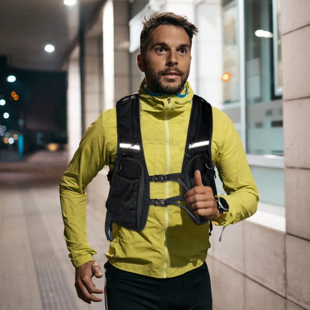 Reflective Tactical Vest with Phone Pocket & Storage Peaceful Pleasures Health and Wellness