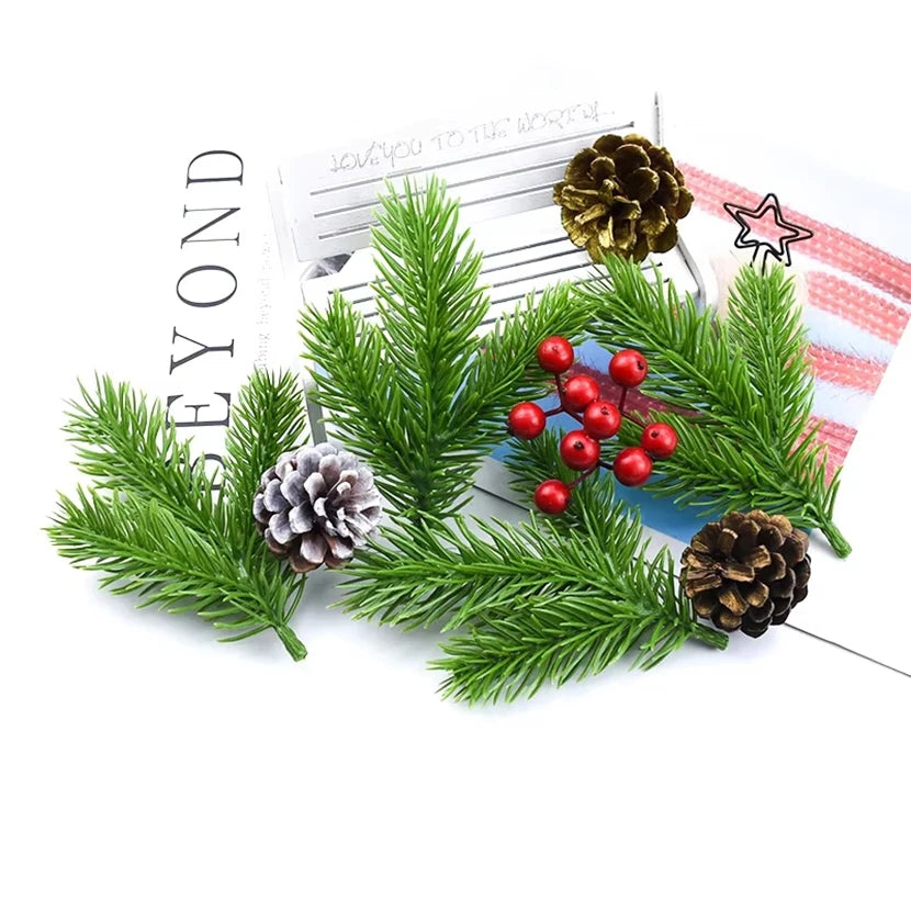 Artificial Green Grass Picks 10/30Pcs | Christmas & Wedding Decor