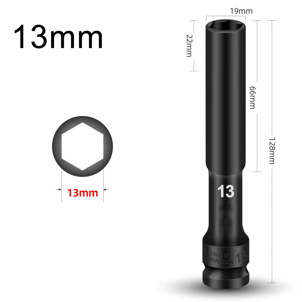 1 Drive Deep Impact Hex Socket Extra Bolt Nut Driver Bit 8- Spanner