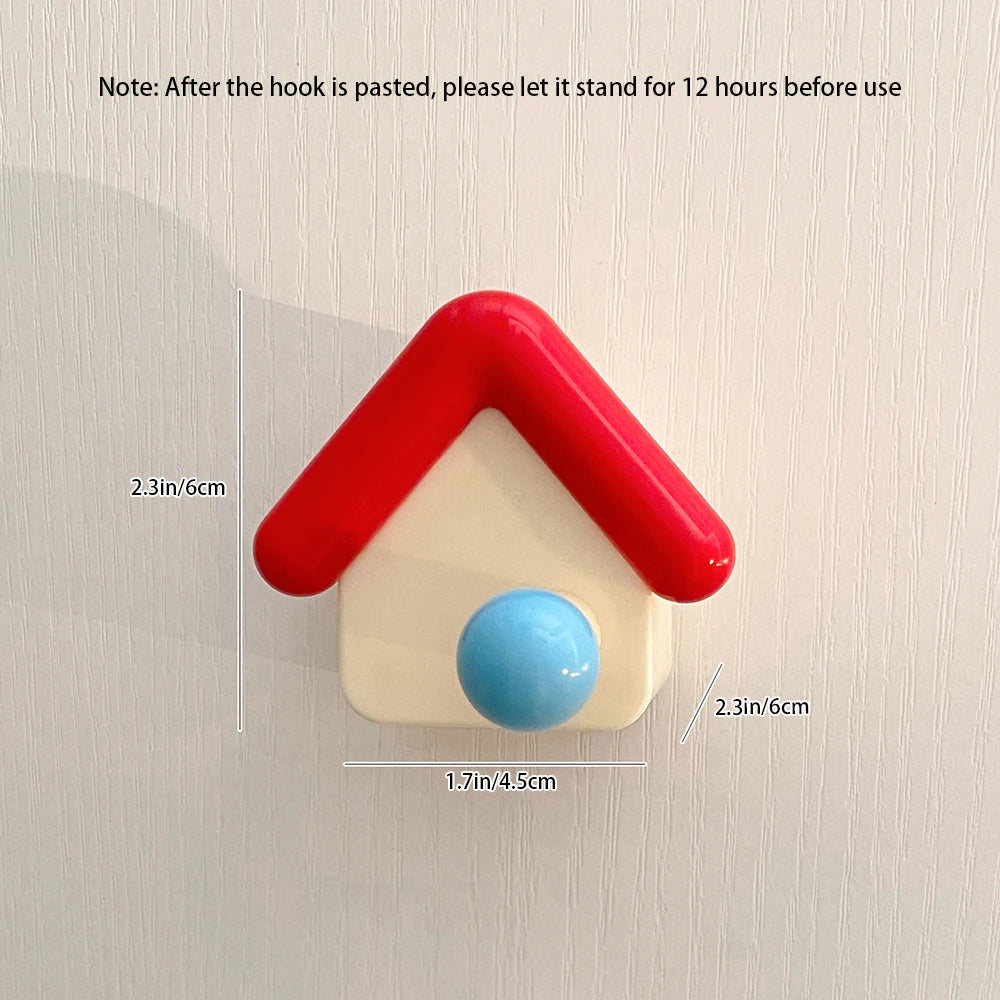 Cartoon Creative Hook Cute House Design Decoration High-value Small
