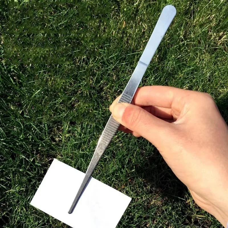 12'' Home Medical Garden Kitchen BBQ Tool DIY Toothed Tweezer Long