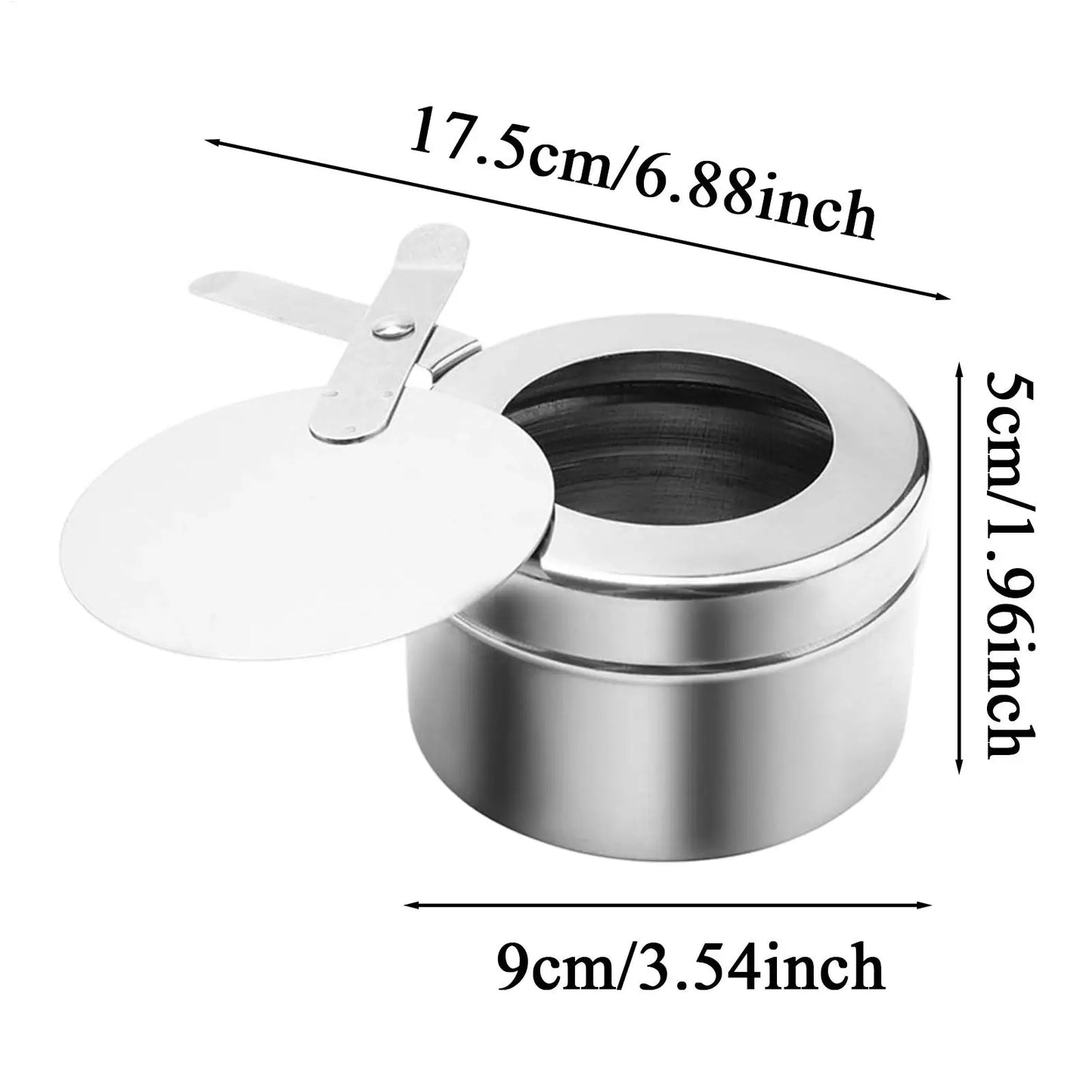 2-Pack Portable Alcohol Burner Camp Stove with Cover | Camping