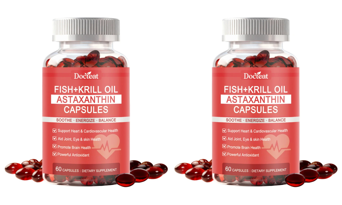 Krill Oil with Astaxanthin & Marine Omega-3 | 60 Softgels
