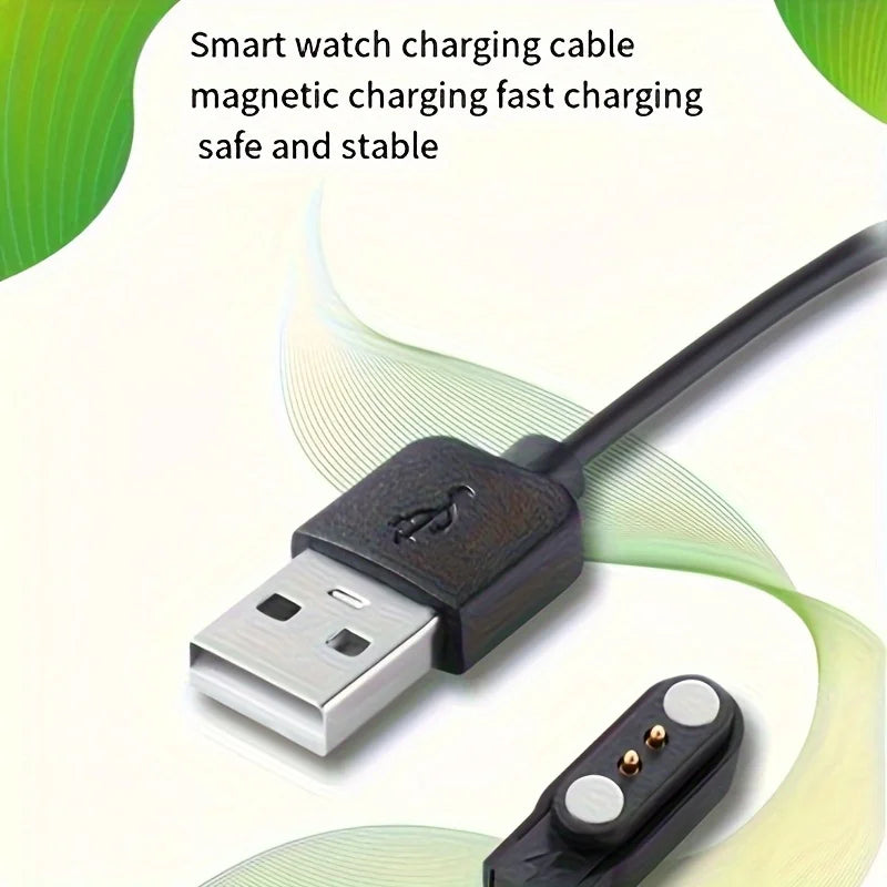 YAMAY Smartwatch USB Magnetic Charger – ID205 & SW Series Peaceful Pleasures Health and Wellness