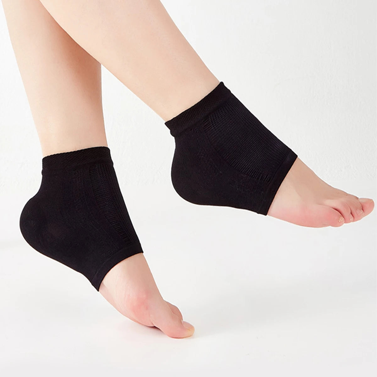 Gel Heel Socks Open Toe | Moisturizing Arch Support – 1 Pair