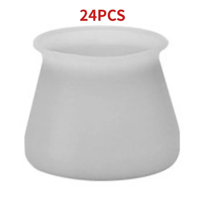 Chair Chair Foot Cover Leg Rubber Pads Table Legs for Furniture Covers Feet Protections Floor Protector Dust Jackets Pad Items Peaceful Pleasures Health and Wellness 24Pcs grey