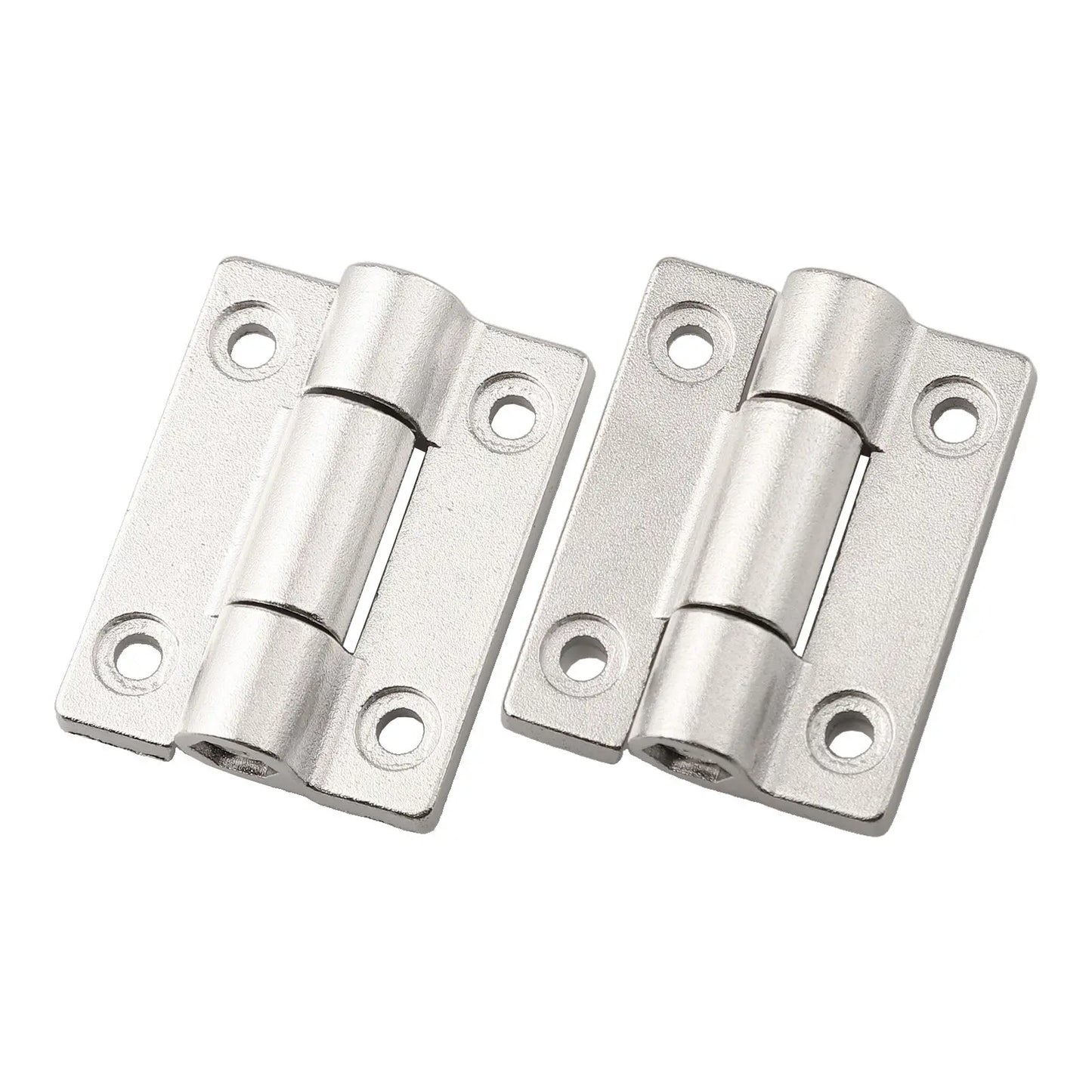 2-Pack Adjustable Torque Damping Flat Hinges | Zinc Alloy Cabinet Hardware
