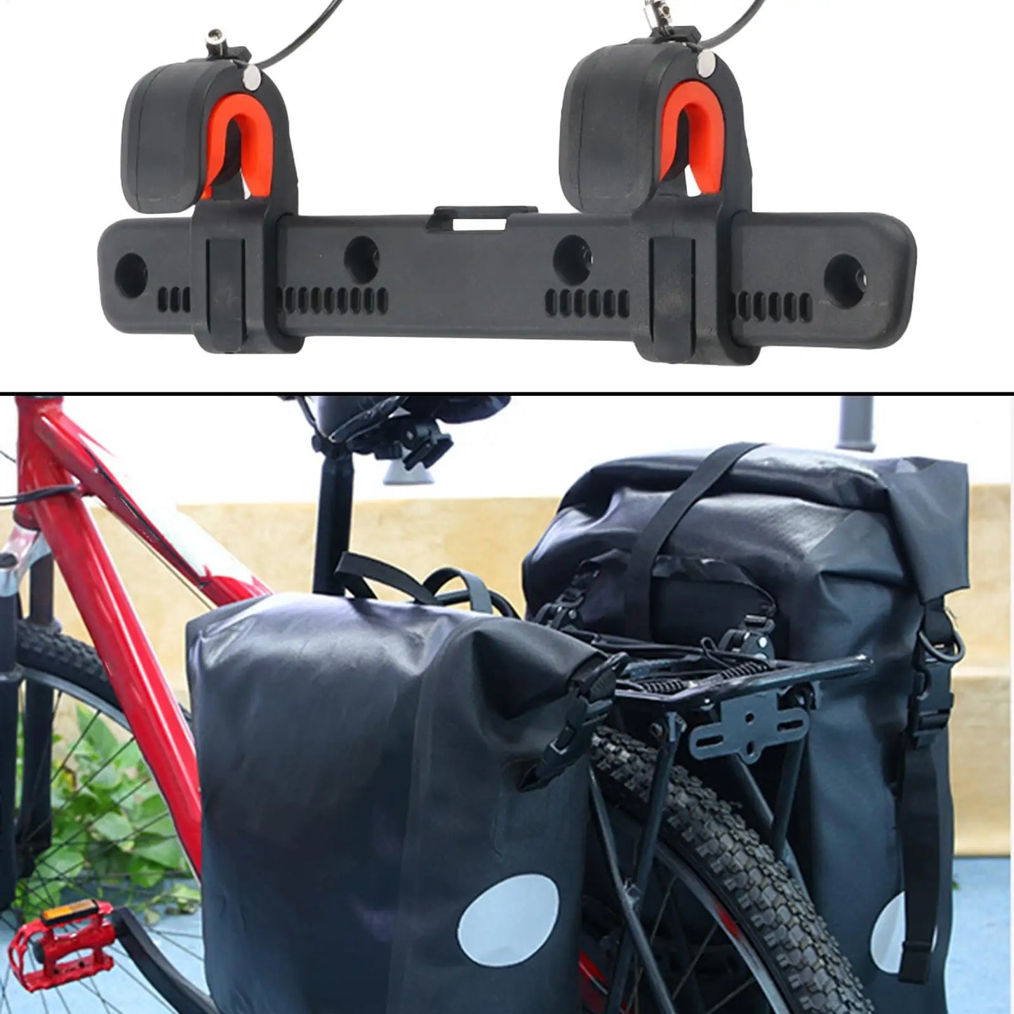 Bike & Motorcycle Pannier Rack Side Bag Buckle | Nylon Pannier Rack Buckle Peaceful Pleasures Health and Wellness