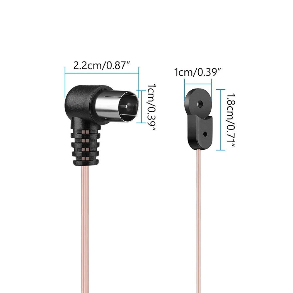 Electronics Indoor Use HD Aerial 75 OFM F Connector Male Type T Antennas Dipole Antenna FM Radio Antenna FM Radio Wire Cable Peaceful Pleasures Health and Wellness