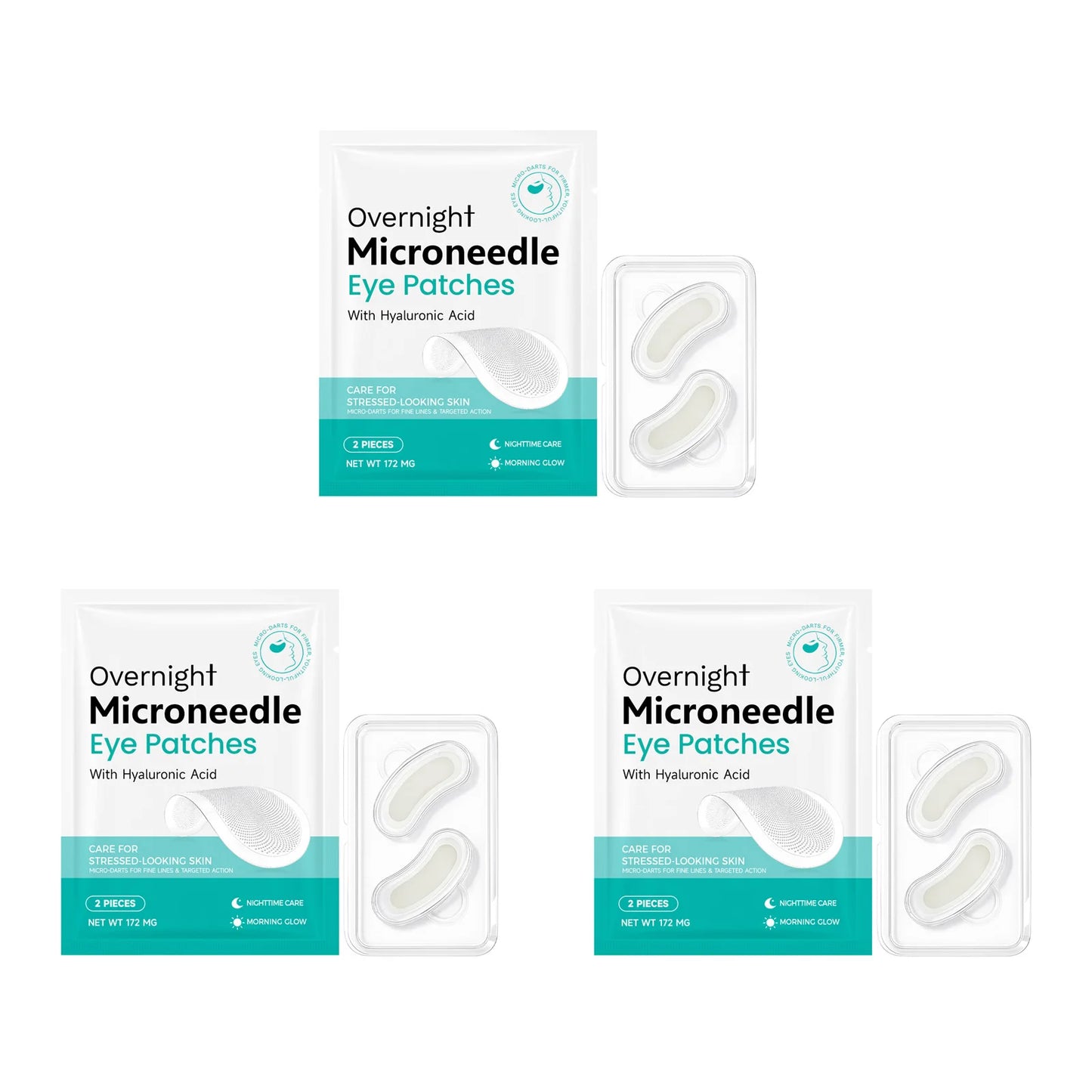 Microneedle Eye Patches – Hyaluronic Acid Overnight Eye Mask