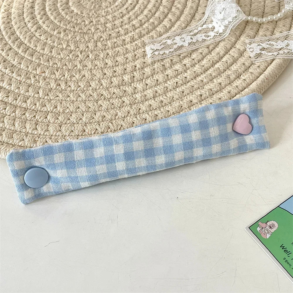 Floral Cable Tie - INS Style Cloth Cord Organizer, Cute Reusable Wire Straps for Earphone/Data Cables 1PC Peaceful Pleasures Health and Wellness Blue