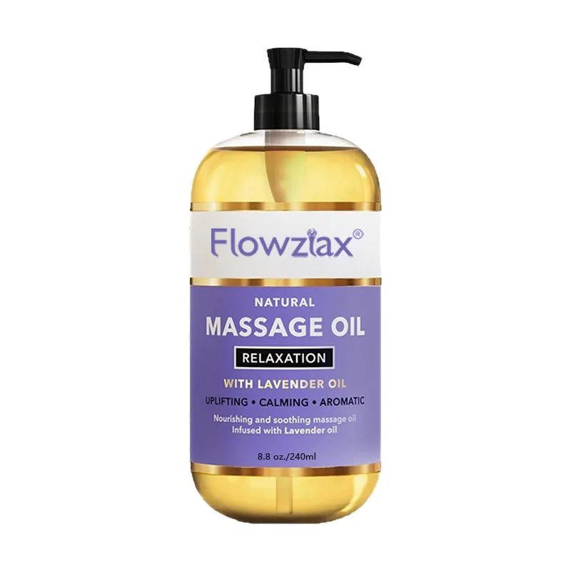 Anti Cellulite Massage Oil – Lymphatic Drainage & Firming Body Oil with Collagen & Stem Cells Toning & Hydrating, Lightweight Peaceful Pleasures Health and Wellness Lavender