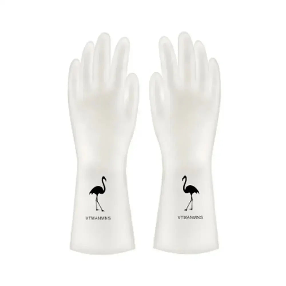 Waterproof Rubber Cleaning Gloves – Dishwashing & Laundry