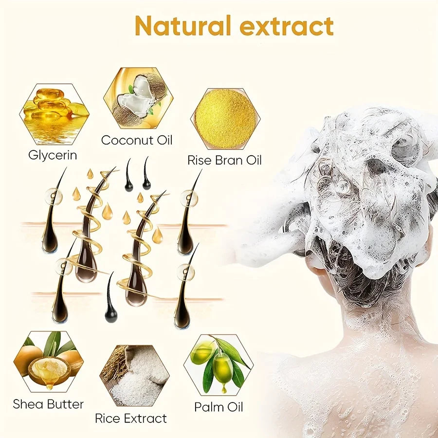 GZE Rice Water Shampoo Bar & Solid Conditioner | Dry Hair
