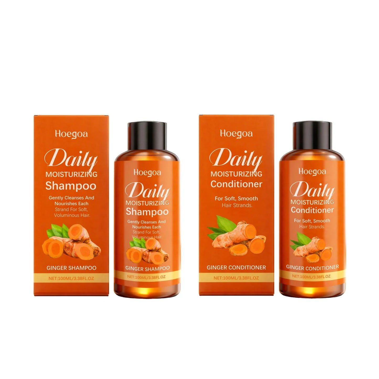 HOEGOA Ginger Shampoo & Conditioner – Hair Loss & Regrowth