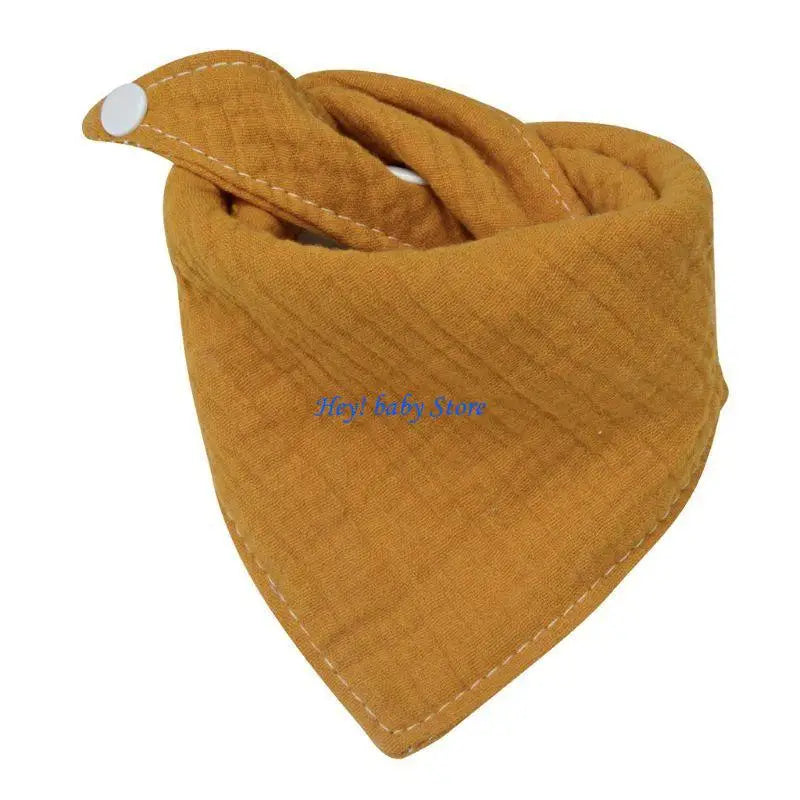 Soft Cotton Triangular Baby Bib | Breathable Drool Feeding Scarf