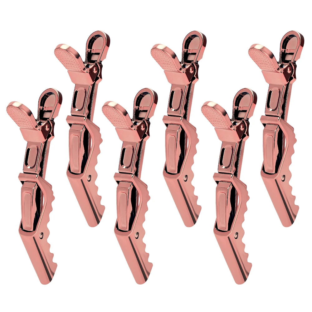 6Pcs Colorful Alligator Hair Clips Clamps Hairdressing Hair Grip Crocodile Hairpins Hair For Hairdressing Sectioning Salon Tools Peaceful Pleasures Health and Wellness G Size fits all