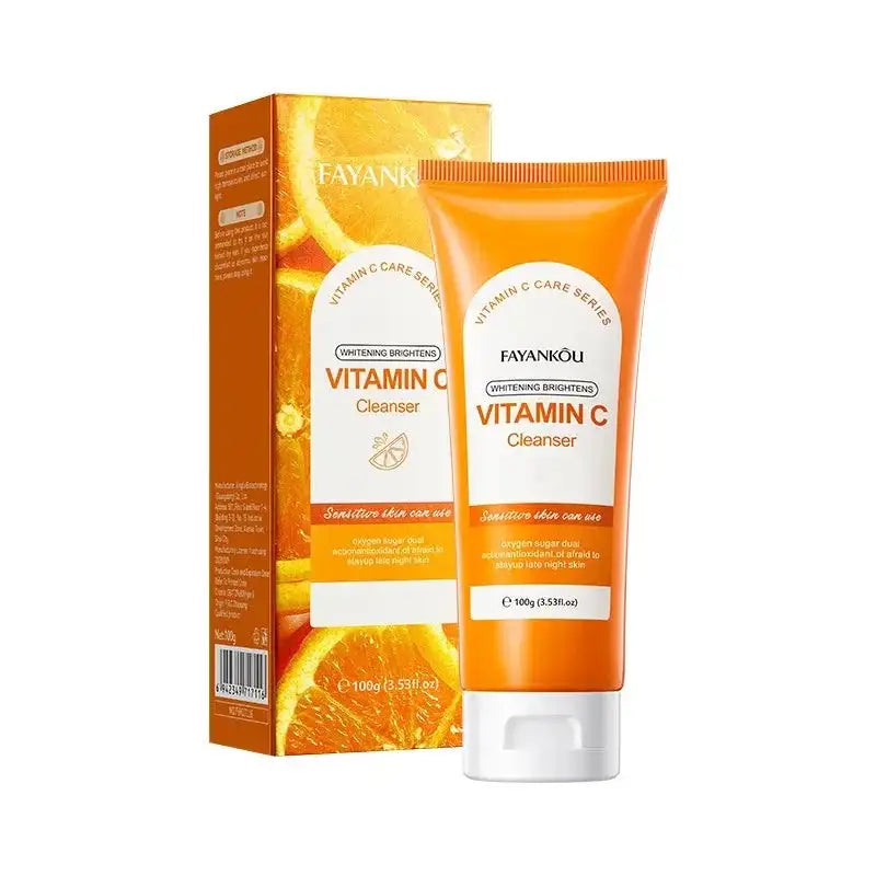 Vitamin C Foaming Facial Cleanser – Brighten & Deep Clean Facial Cleanser Peaceful Pleasures Health and Wellness A