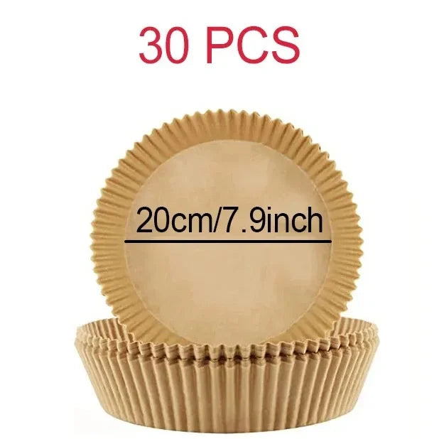 Air Fryer Parchment Paper Liners 30/50 Pcs – Square & Round
