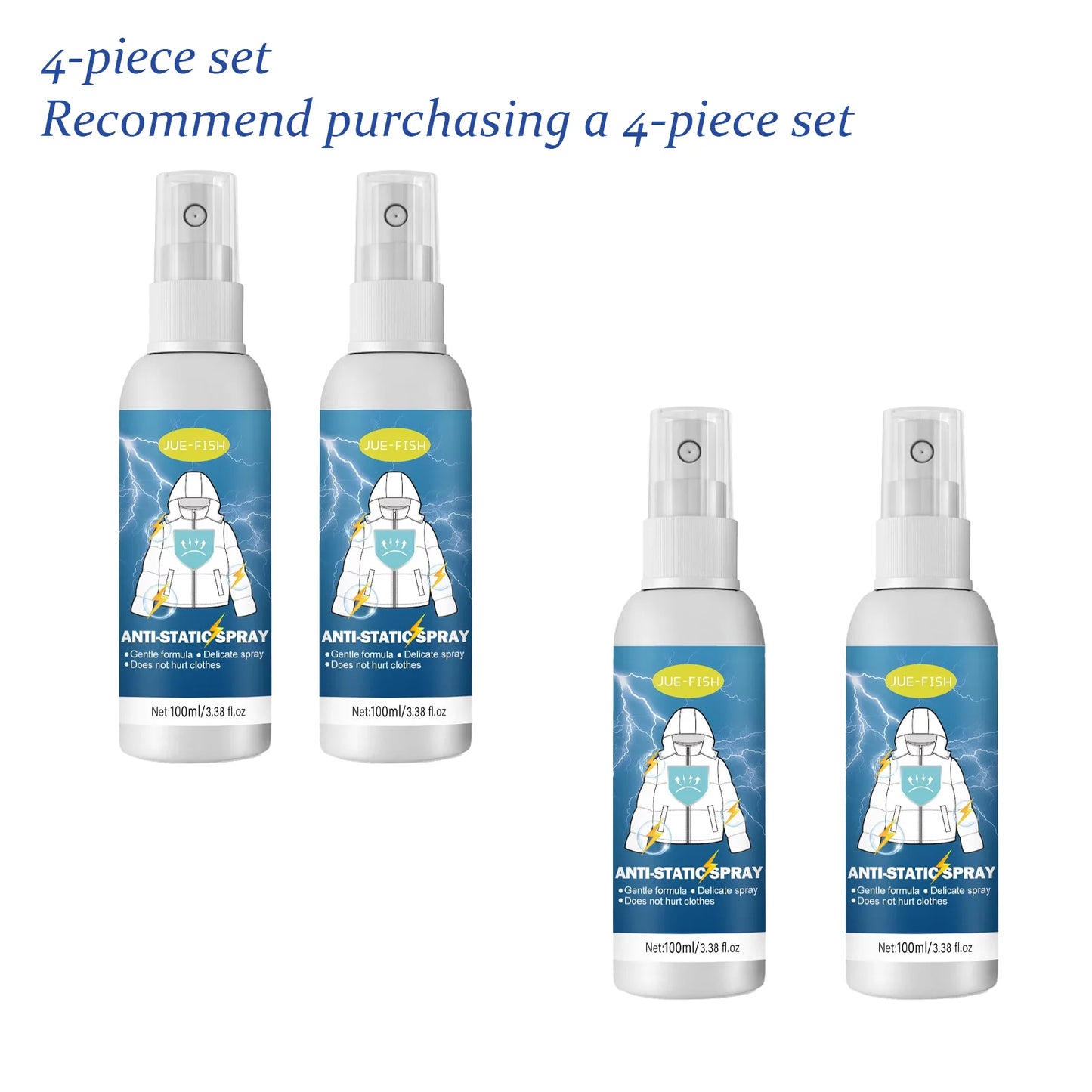 Jue Fish Anti-Static Spray 100ml – Clothes, Hair & Home