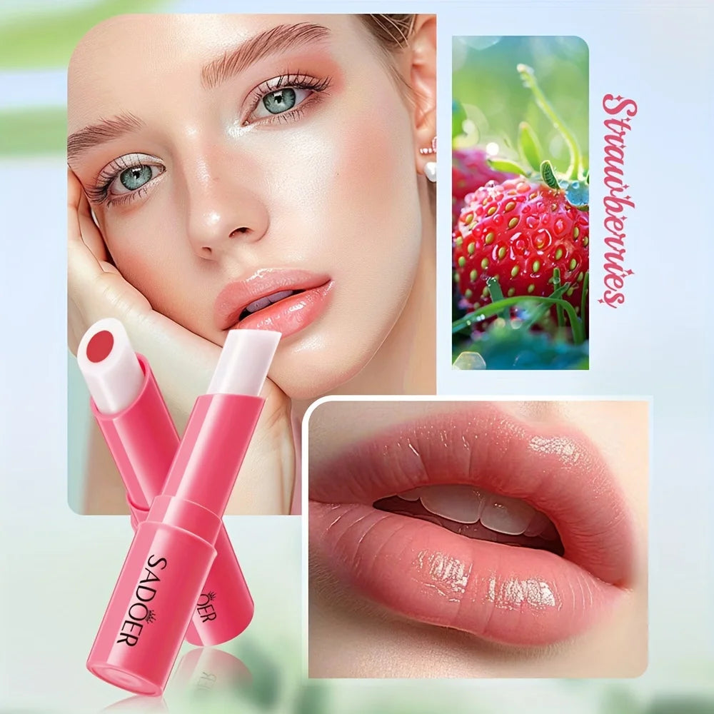 Strawberry-Filled Temperature-Changing Moisturizing Lip Balm 2.5g Peaceful Pleasures Health and Wellness