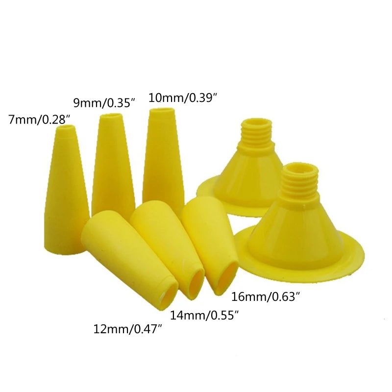 Caulking Nozzle Cone 8 Pieces for Caulking Caulk Nozzles Applicator Sausage Caulking Cone Nozzles Reusable Drop Shipping Peaceful Pleasures Health and Wellness