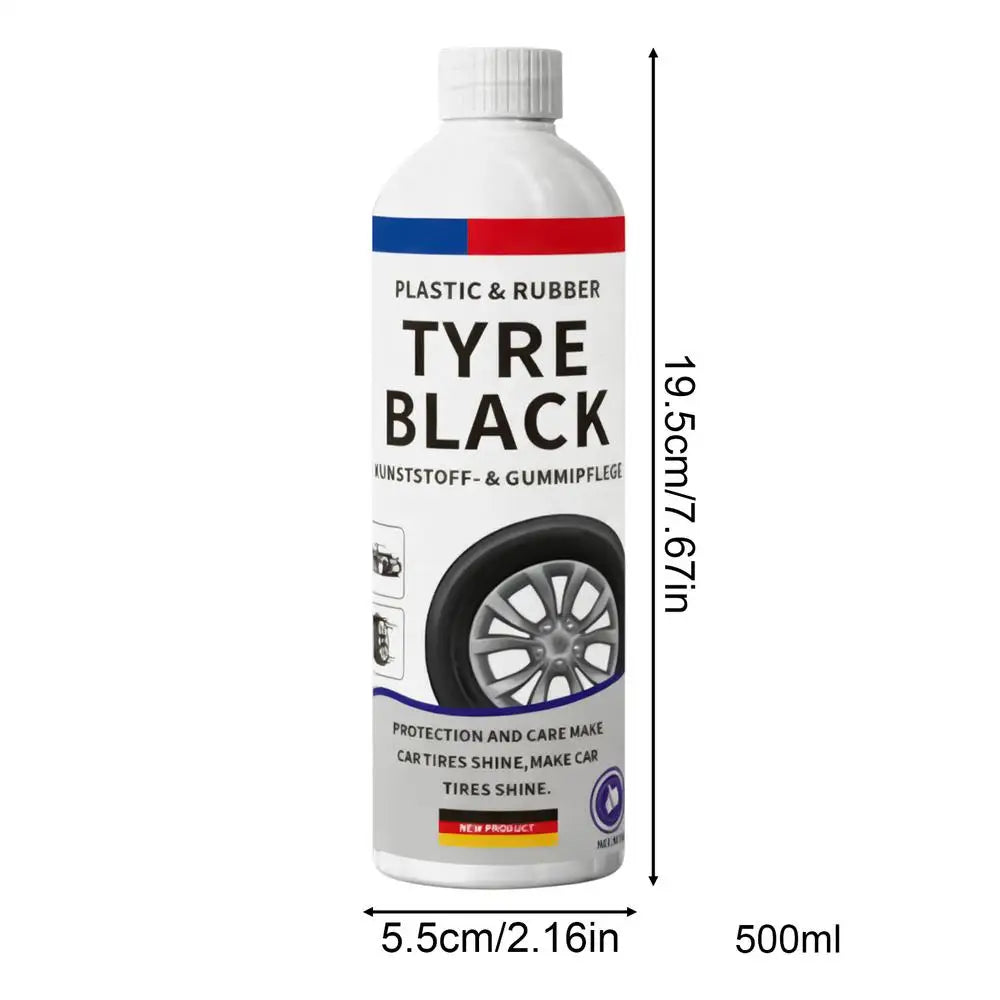 Tire Shine Spray, Long-Lasting Gloss & Dust-Proof Protectant for Car Truck SUV RV Wheels, Seasonal Maintenance & Vehicle Care Peaceful Pleasures Health and Wellness 500ml